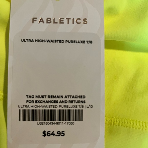 Fabletics Pants - Pure luxe fabletics leggings in size large. High waisted.  Never worn.